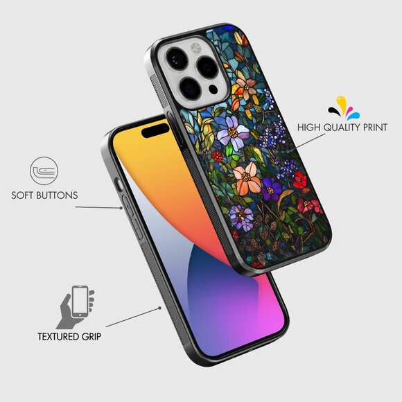 Floral Phone Cover – iPhone 16, 15 Pro, 14, Galaxy S25, S24, S24 Ultra, Pixel 9 - Picture 7 of 9